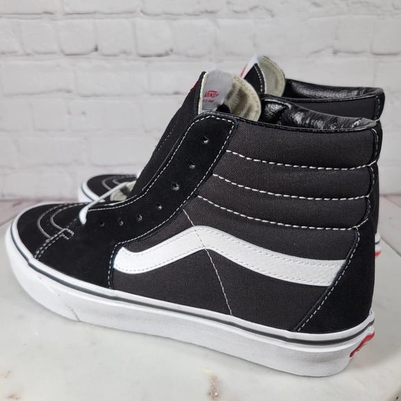 Vans Black and White High-Top Athletic Shoes - Picture 7 of 16